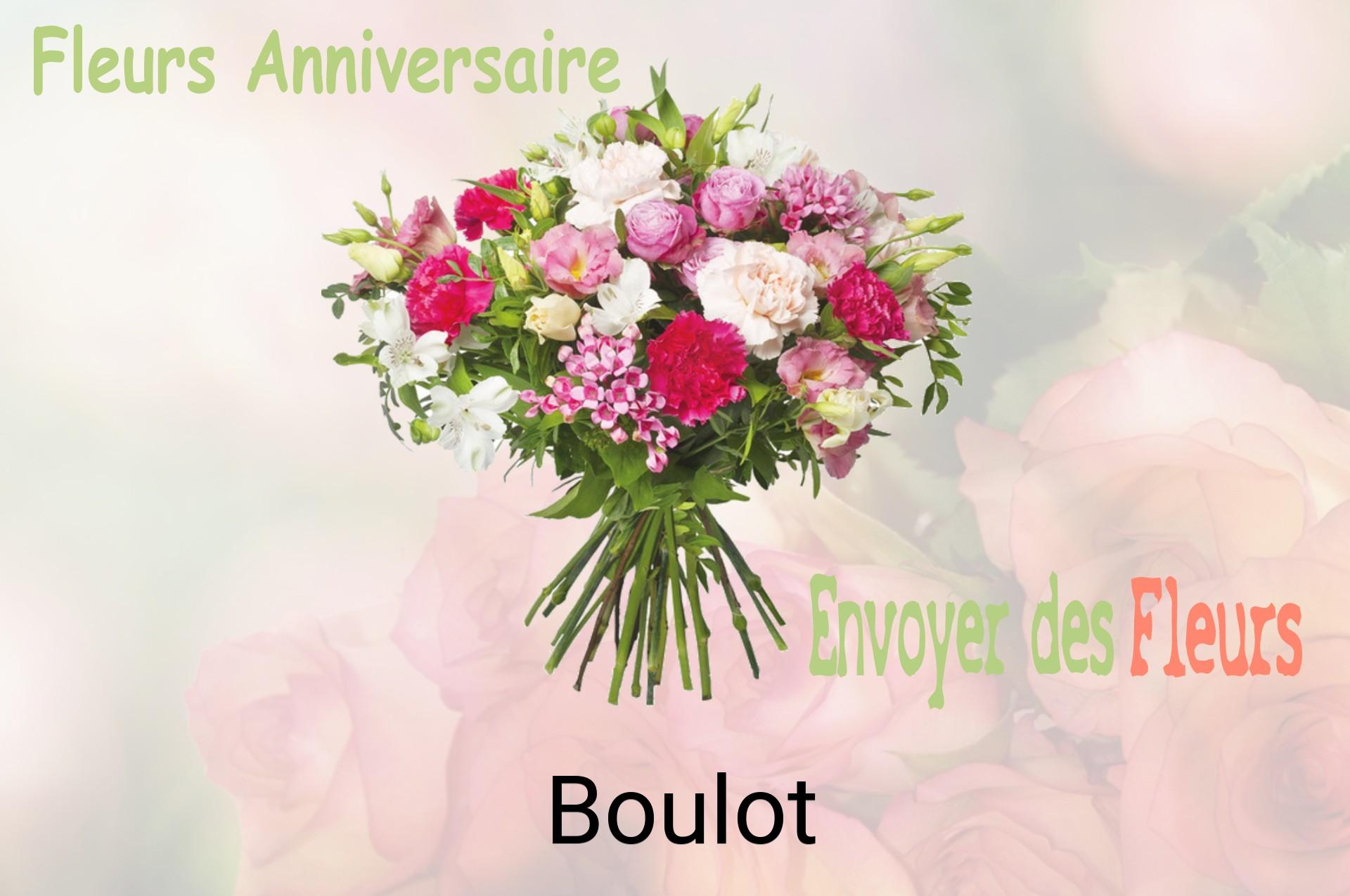 Bouquet de fleurs d’anniversaire livré à Boulot