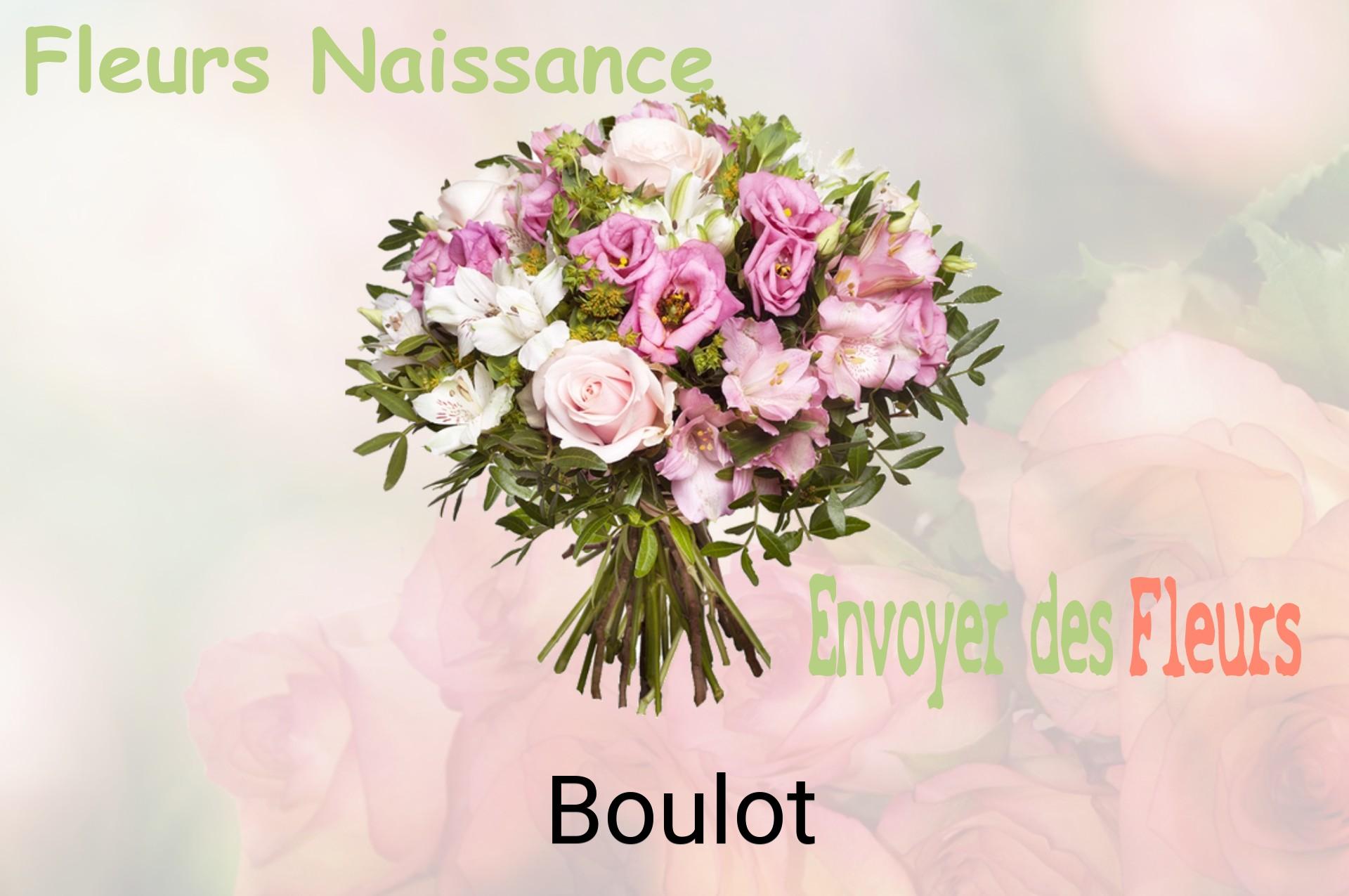 Bouquet de fleurs de naissance livré à Boulot